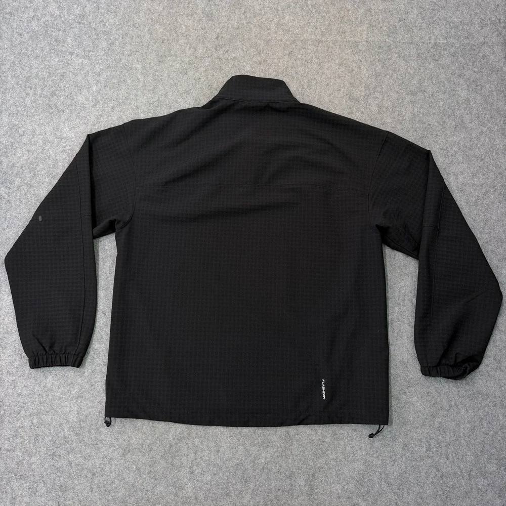 The North Face Black 1/4 Zip Tekware Grid Fleece Sweatshirt Men's Size Large